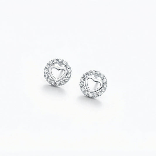 Heart In Halo Studs