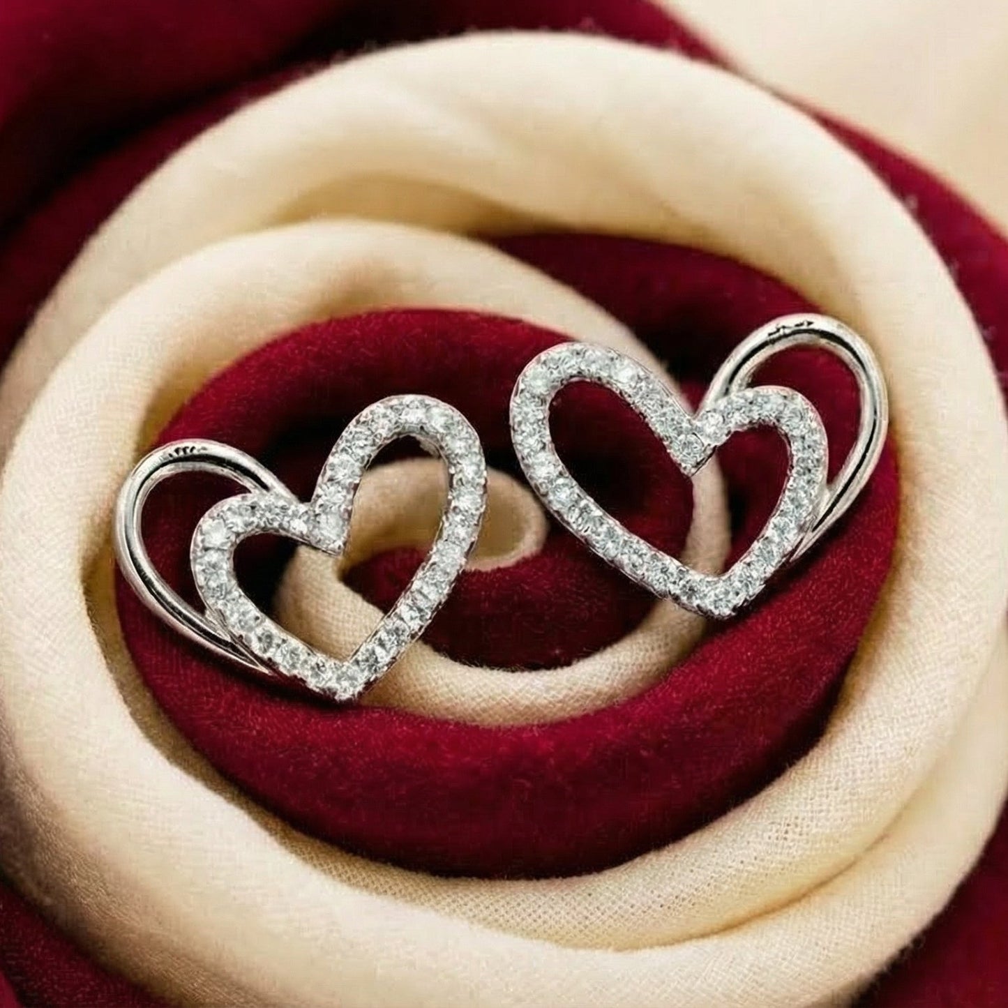 Double Heart Earrings