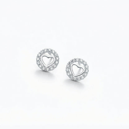 Heart In Halo Studs