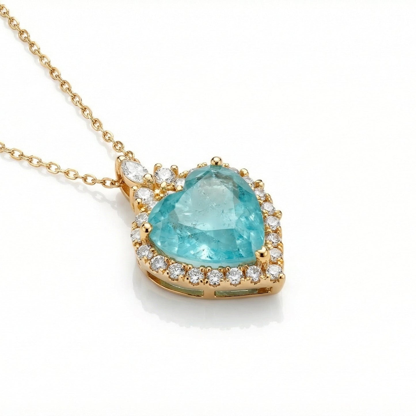 Ice Crust Heart Pendant