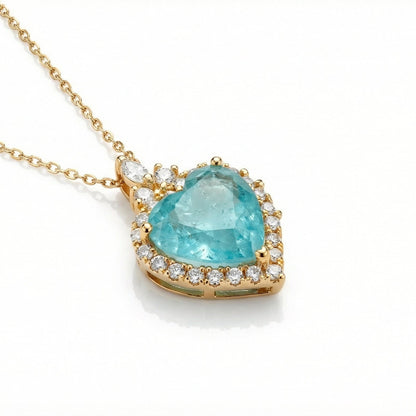 Ice Crust Heart Pendant