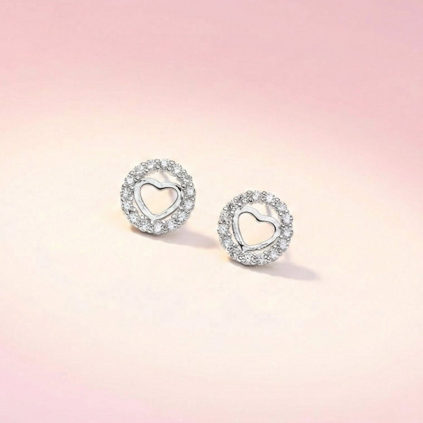 Heart In Halo Studs