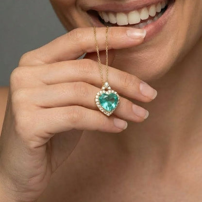 Ice Crust Heart Pendant