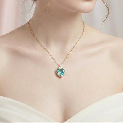 Ice Crust Heart Pendant