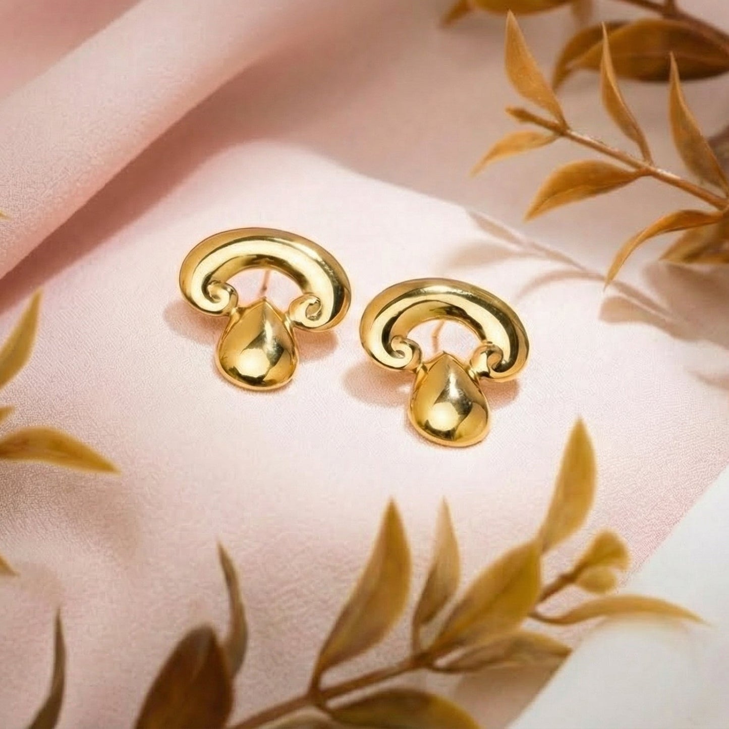 The Droplet Curl Studs