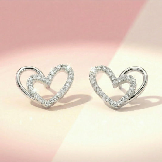 Double Heart Earrings