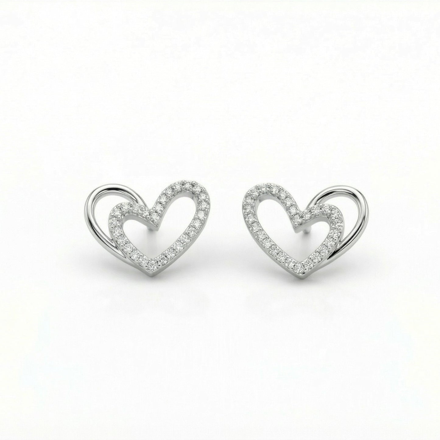 Double Heart Earrings