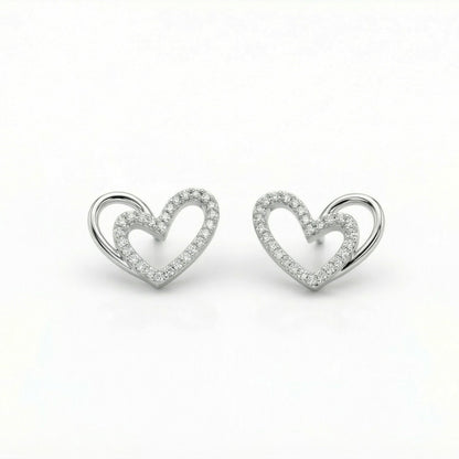 Double Heart Earrings