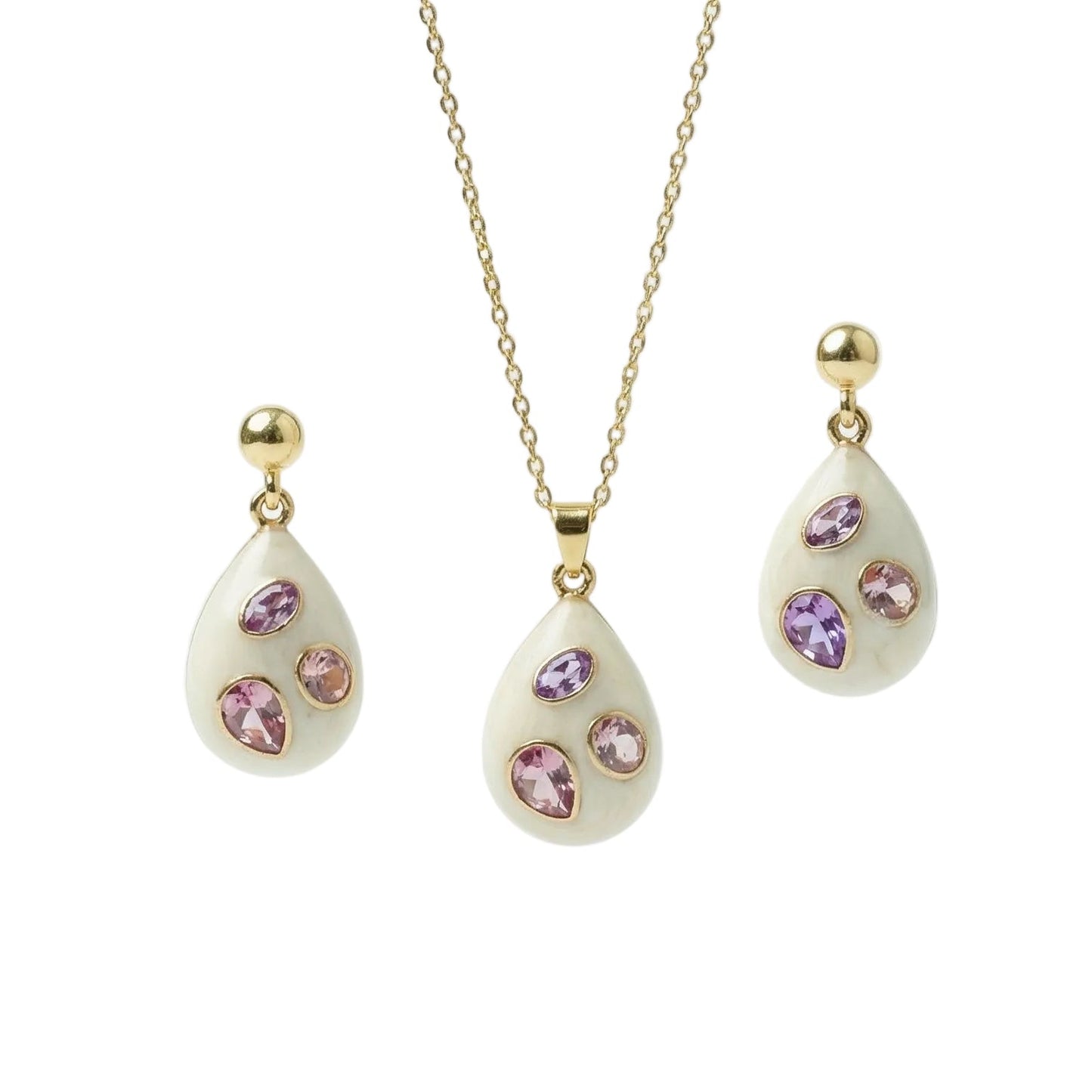 Enamel Necklace Set