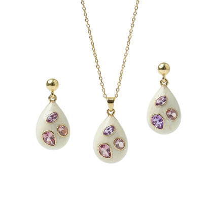 Enamel Necklace Set