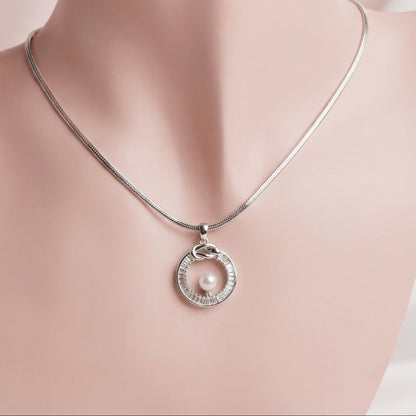 Pearl In Halo Silver