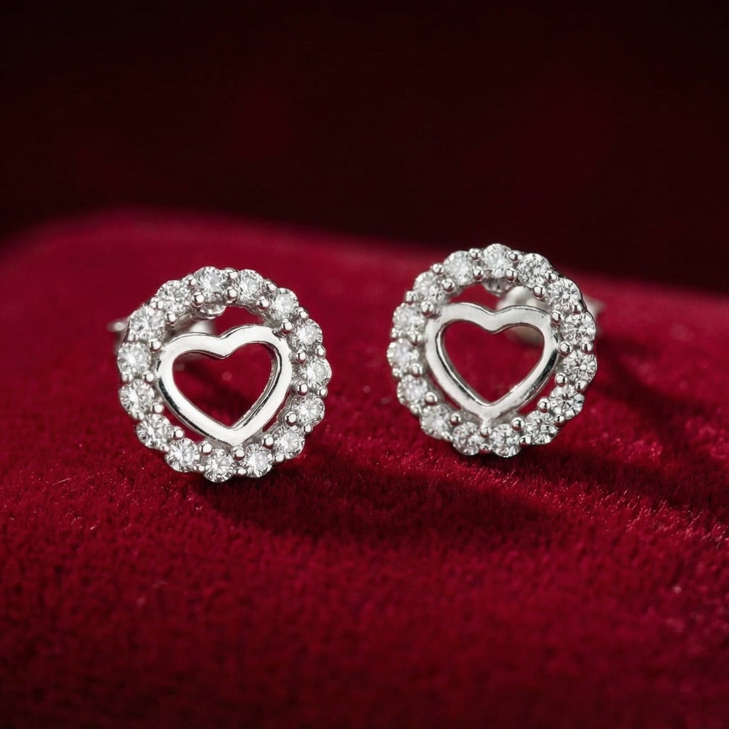 Heart In Halo Studs