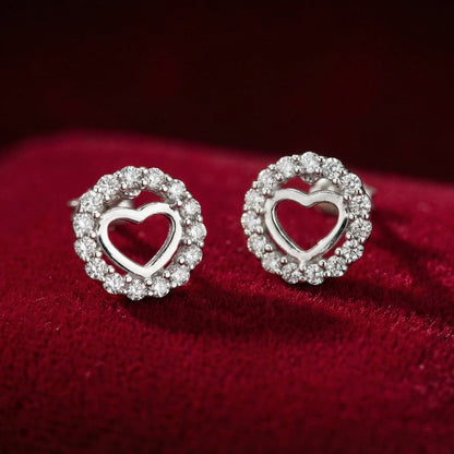 Heart In Halo Studs