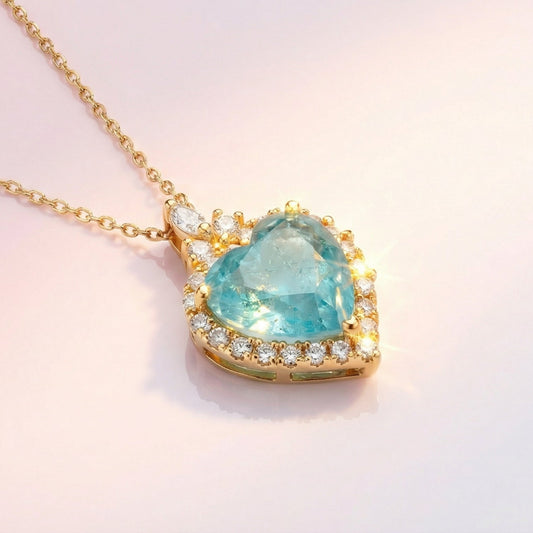 Ice Crust Heart Pendant